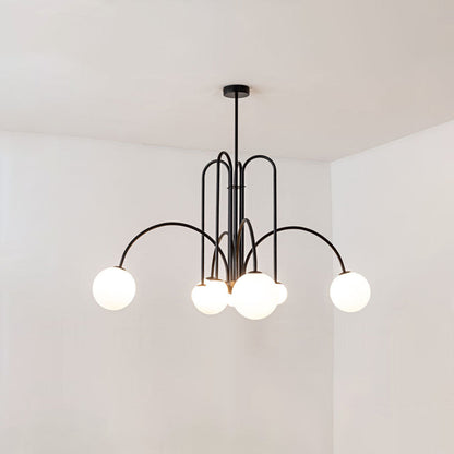 Swallow-Inspired G9 Pendant Light with Adjustable Chain, Metal & Glass Shades for Dining Room, Bedroom & Living Room Overhead Lighting
