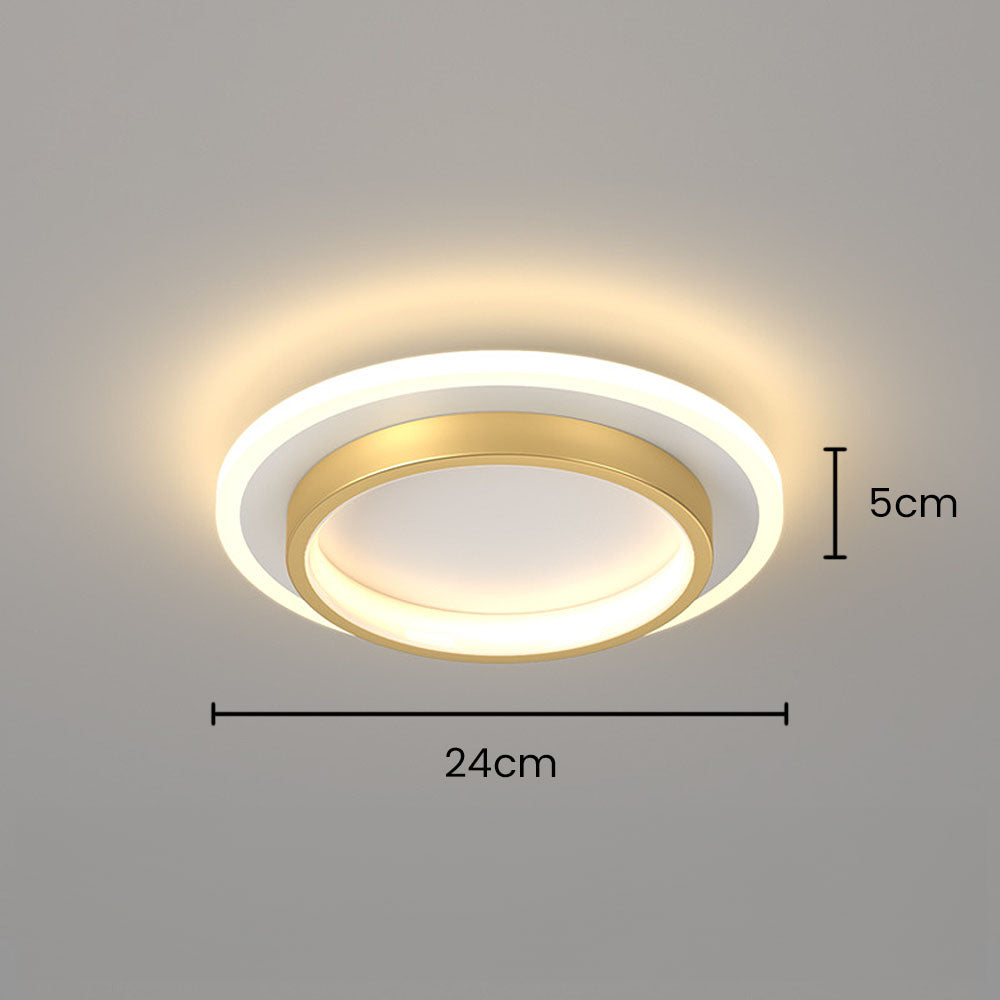 Round Flush Mount LED Light 2 in Low Profile for Bedroom Hallway Living Room Kitchen Entry Modern Ultra Slim Disk Design 10W 20W Integrated
