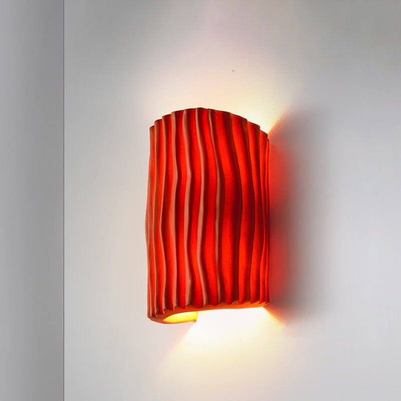 Resin Sconce Bi-Directional Light 10 inch Modern Wall Mount for Bedroom Hallway Study Accent Lighting