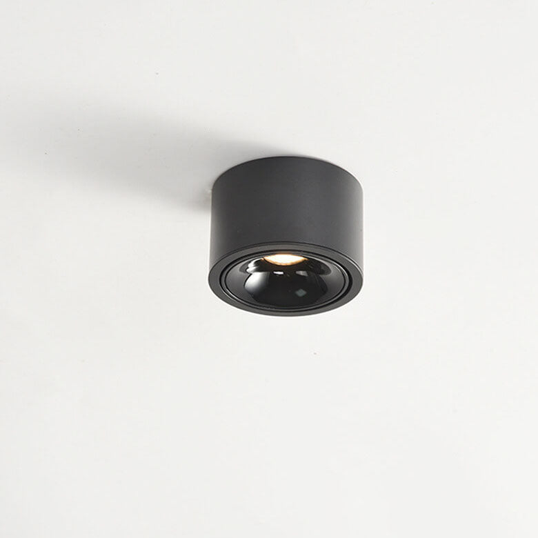 Low-Profile Aluminum LED Ceiling Fixture 3.7 Inch Round 12W Contemporary Overhead Lighting Hallway Bedroom Entryway Living Space