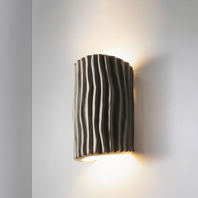 Resin Sconce Bi-Directional Light 10 inch Modern Wall Mount for Bedroom Hallway Study Accent Lighting