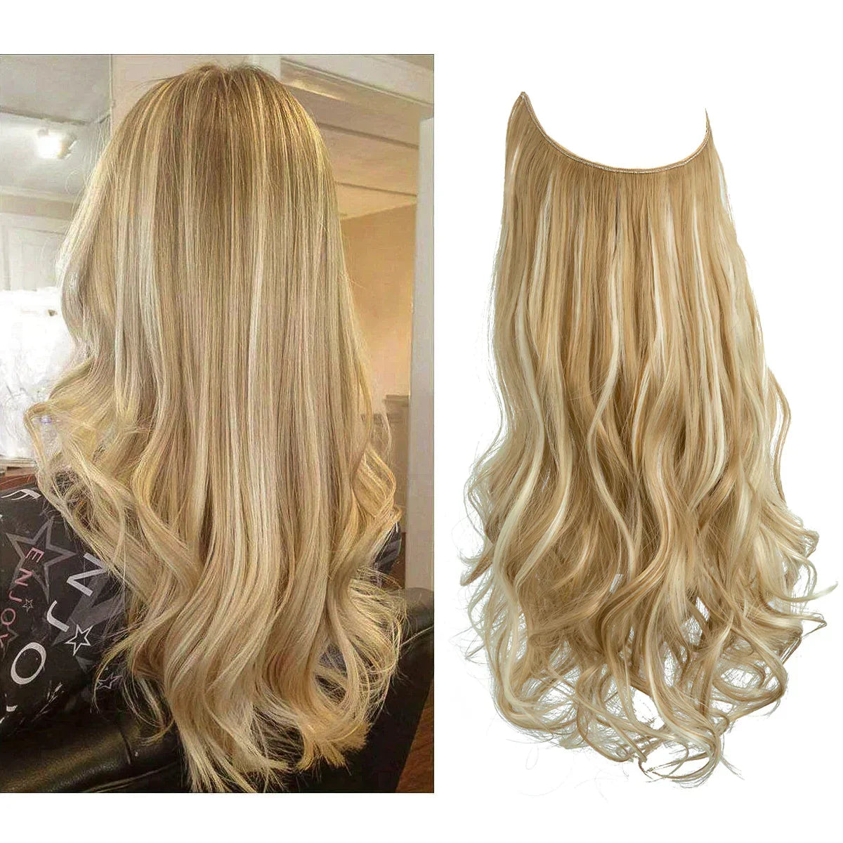 Clip-In Human Hair Extensions 100% Real Remy Hair Add Volume Length 14-18 Inches Heat Resistant Seamless Blend Natural Texture for Everyday