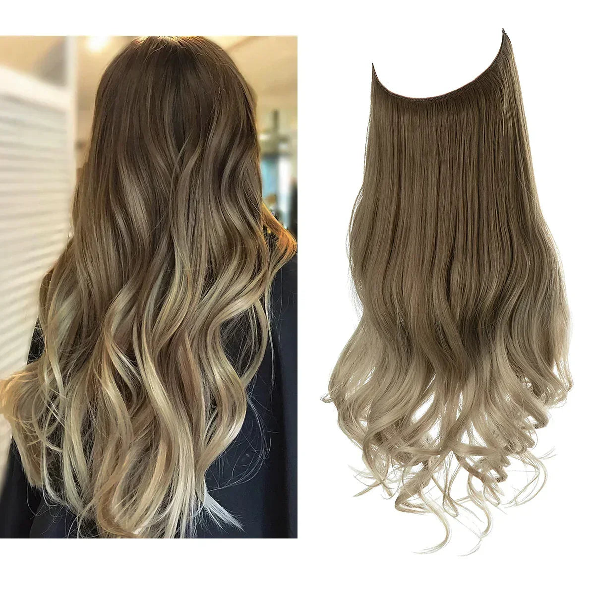 Clip-In Human Hair Extensions 100% Real Remy Hair Add Volume Length 14-18 Inches Heat Resistant Seamless Blend Natural Texture for Everyday