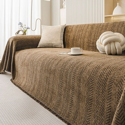 LUXCHENI – Soft Chenille Sofa Cover with Scratch Resistance