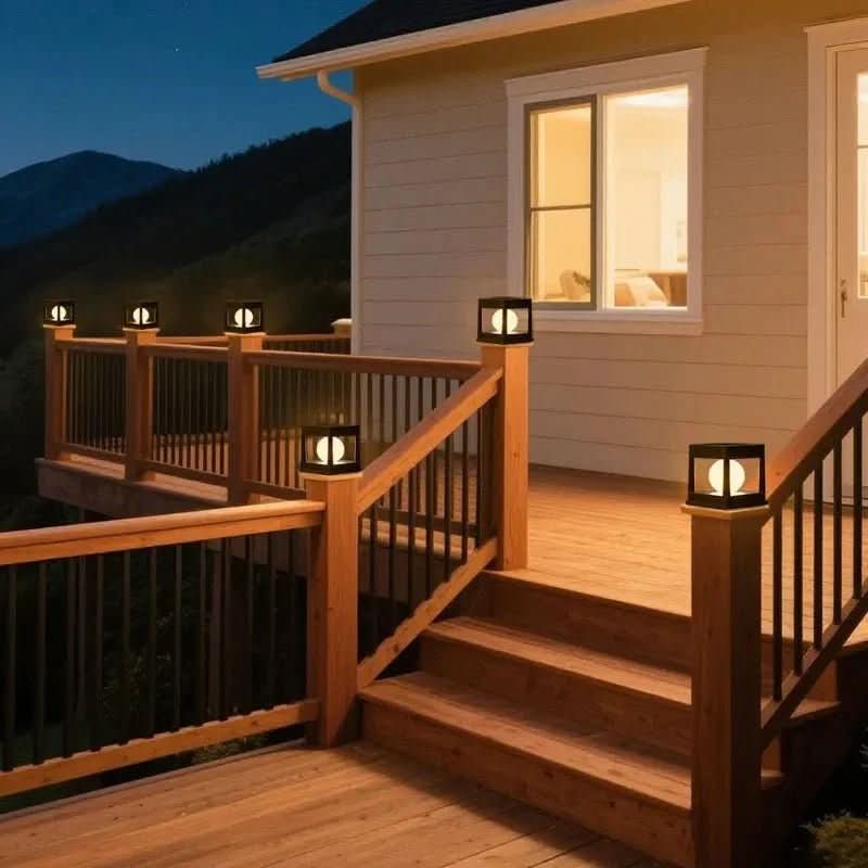 SOLARORA – Automatic Solar Post Light for Outdoor Pathways & Gardens