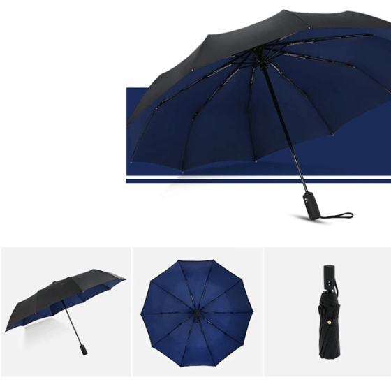Automatic Open Umbrella 43 Inch Windproof Lightweight Rain Protection for Commuting Travel Daily Use City Walking