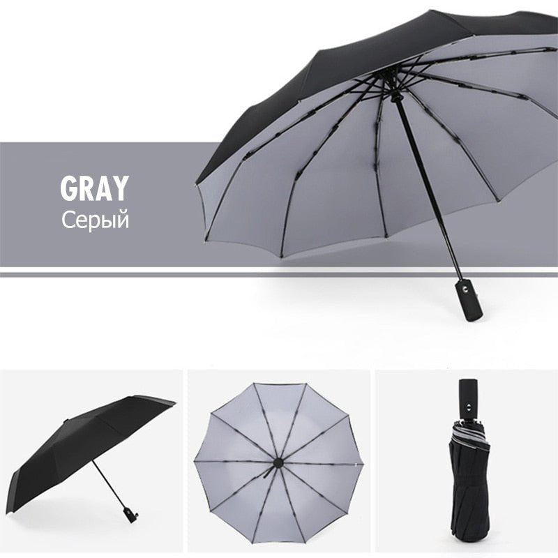 Automatic Open Umbrella 43 Inch Windproof Lightweight Rain Protection for Commuting Travel Daily Use City Walking