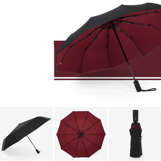 Automatic Open Umbrella 43 Inch Windproof Lightweight Rain Protection for Commuting Travel Daily Use City Walking