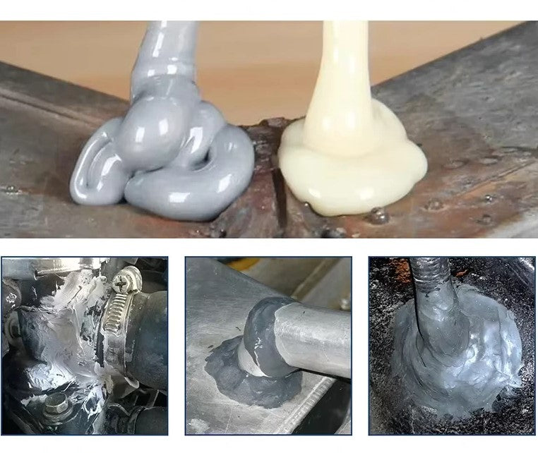 Industrial Epoxy Putty Stick for Steel Pipes Aluminum Auto Parts 2-Pack Heat Resistant Bonding Compound for Household Plumbing Machinery Aut