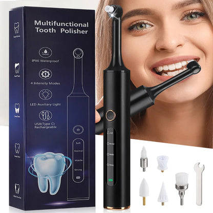 SmilePro | 5-in-1 Wireless Tooth Polisher with Adjustable Speed | Portable Dental Care for Brightening Your Smile