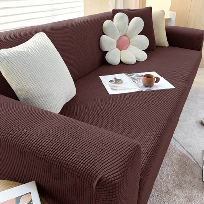 Stretchy Sofa Slipcover with Non-Slip Grip for Living Room – Fits 1 to 4 Seater Couches, Pet-Proof Furniture Protection