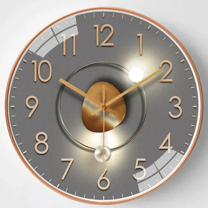 QuietAura Clock - Wall Clock - Classic Style - Silent Timekeeping