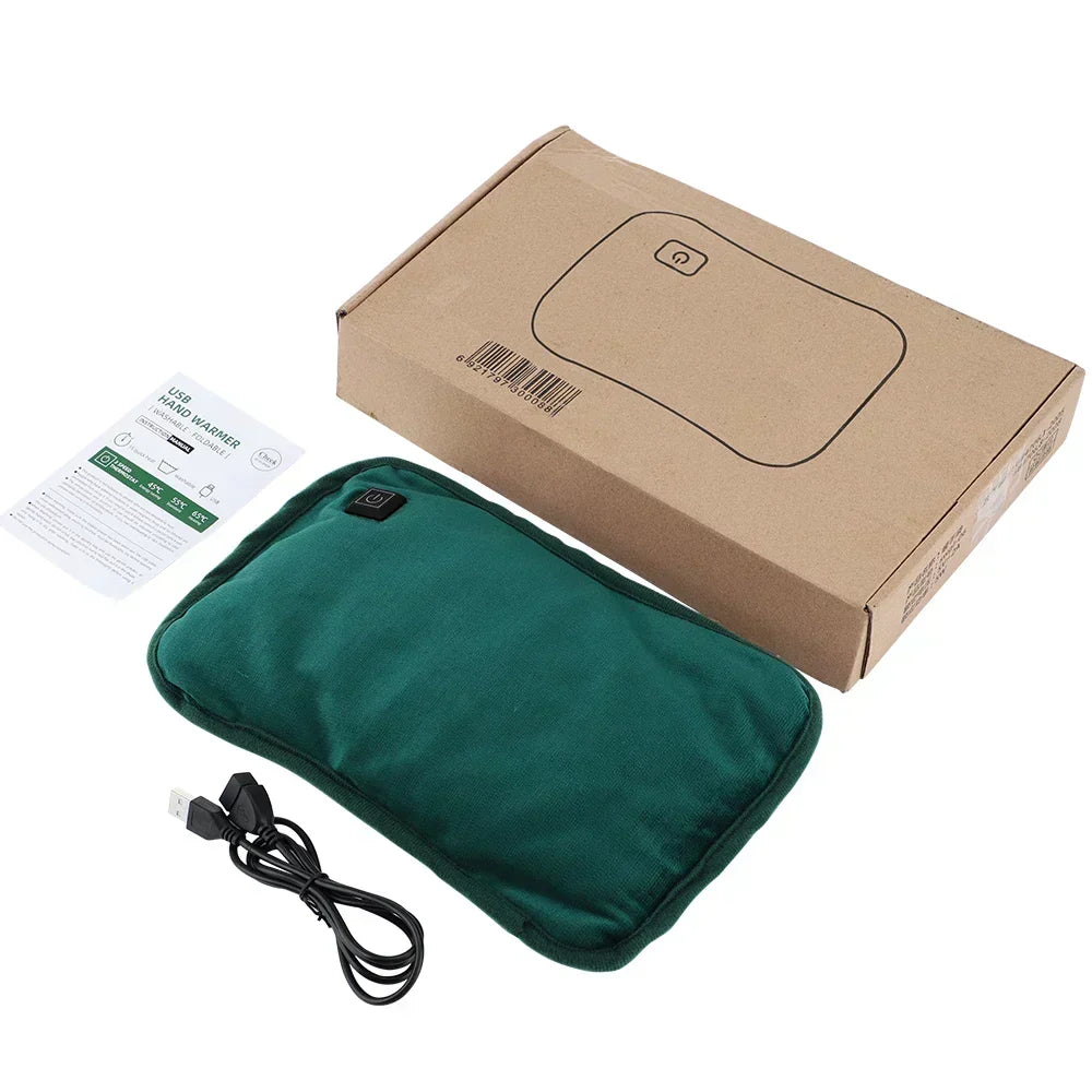 USB Rechargeable Heating Pad with 3 Temperature Settings for Cramps & Back Pain Relief | Graphene Hand Warmer Portable Heat Therapy for Peri