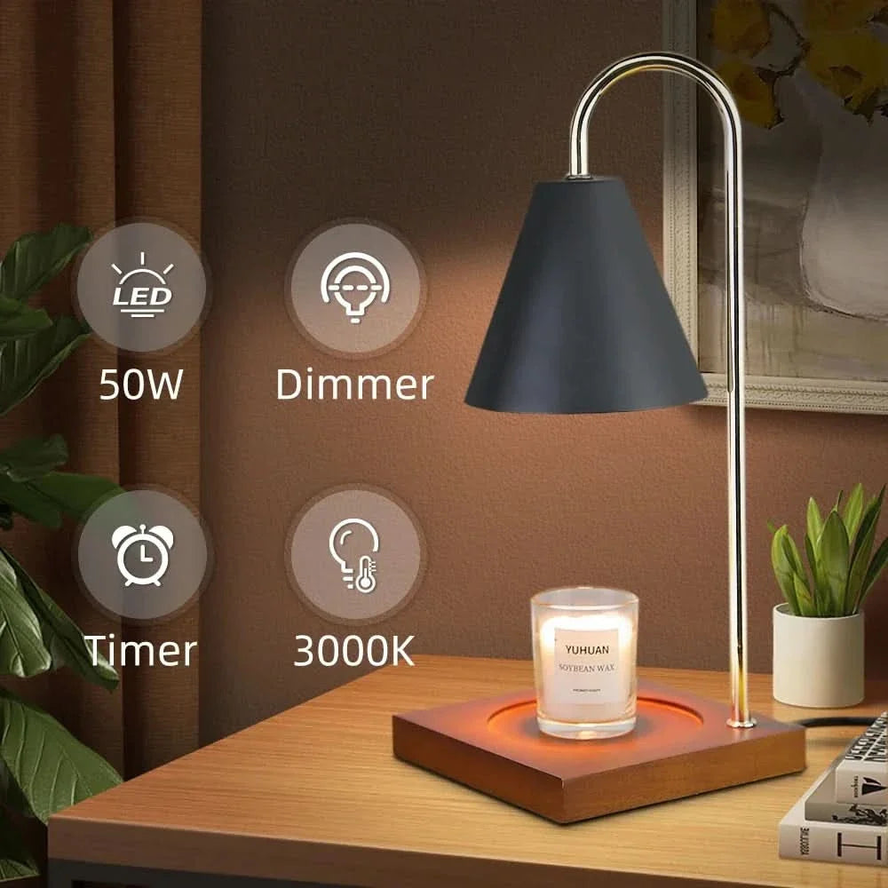 WARMELLE – Timed Candle Warmer Lamp for Elegant Living Spaces