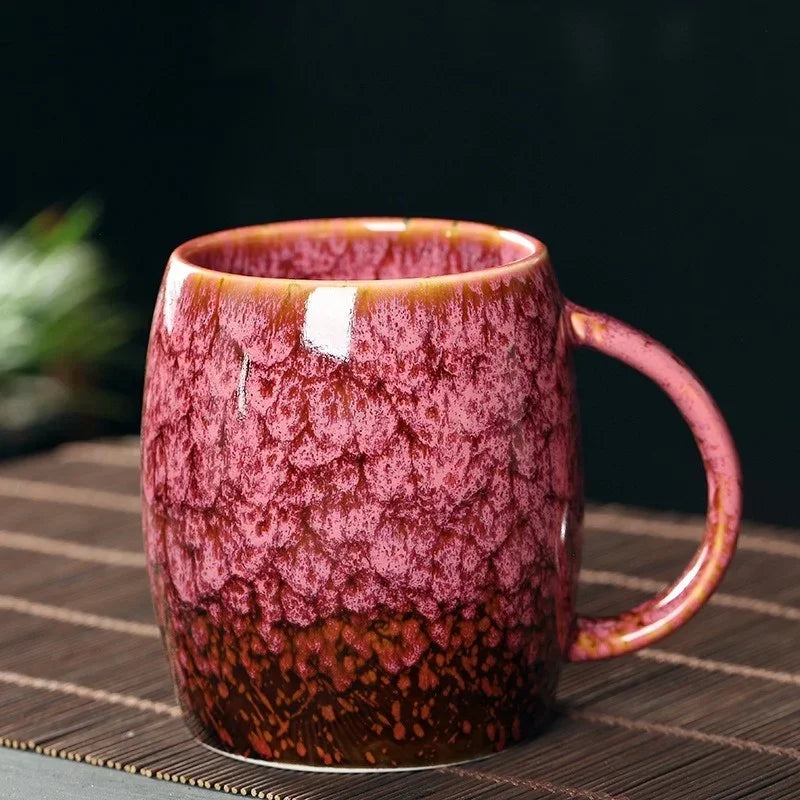 Handcrafted Stoneware Coffee Mug with Artisan Glaze – Heat-Retaining Cup for Tea, Cocoa, Hot Beverages – Kitchen Drinkware for Home, Office