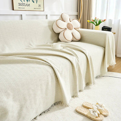 Reversible Sofa Cover for Oversized Couches – Machine Washable, Soft & High-Back Protection