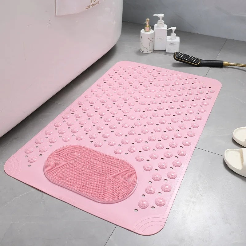 SafeGrip | Non-Slip Shower Mat with Built-in Foot Scrubber | Enhanced Hygiene for Safe and Clean Showers