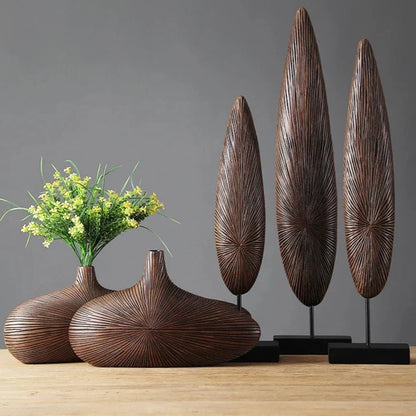 Sahara Sculpted Decorative Vase – Handcrafted, Elegant Centerpiece for Home Décor
