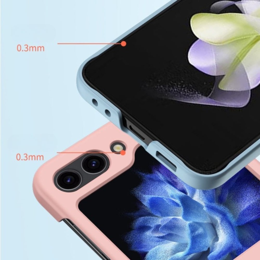 Protective Hard Shell Phone Case for Foldable Flip Smartphones – Wireless Charging Compatible, Raised Edge Screen Protection, Precision