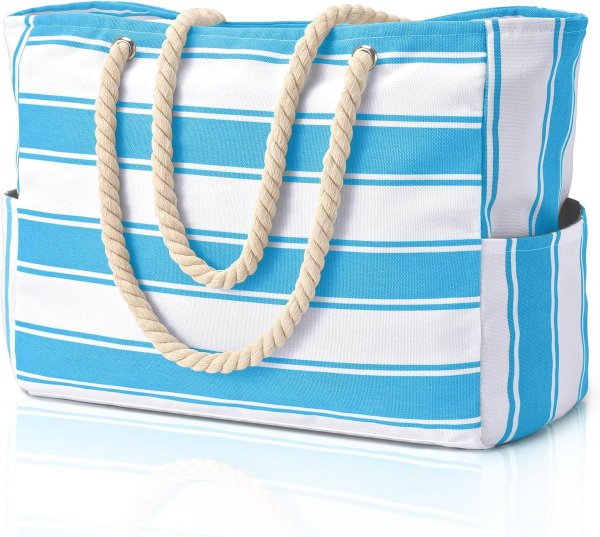 Large Waterproof Tote for Beach - Sandproof Pool and Travel Bag