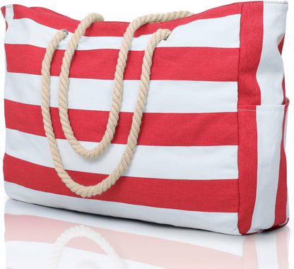 Large Waterproof Tote for Beach - Sandproof Pool and Travel Bag