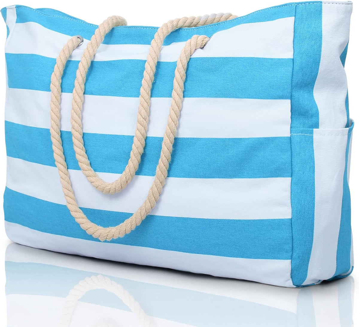 Large Waterproof Tote for Beach - Sandproof Pool and Travel Bag