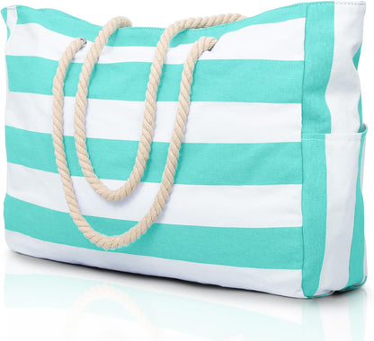 Large Waterproof Tote for Beach - Sandproof Pool and Travel Bag