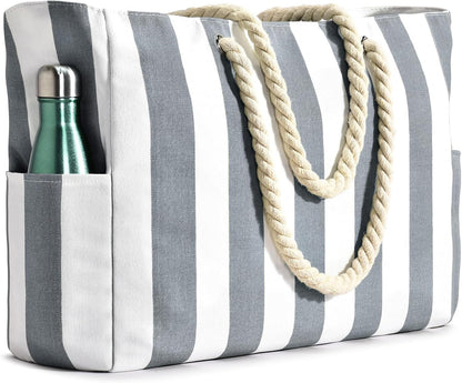 Large Waterproof Tote for Beach - Sandproof Pool and Travel Bag