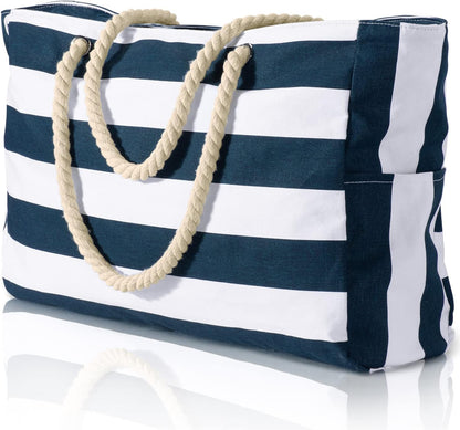Large Waterproof Tote for Beach - Sandproof Pool and Travel Bag