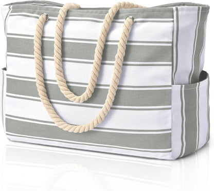 Large Waterproof Tote for Beach - Sandproof Pool and Travel Bag