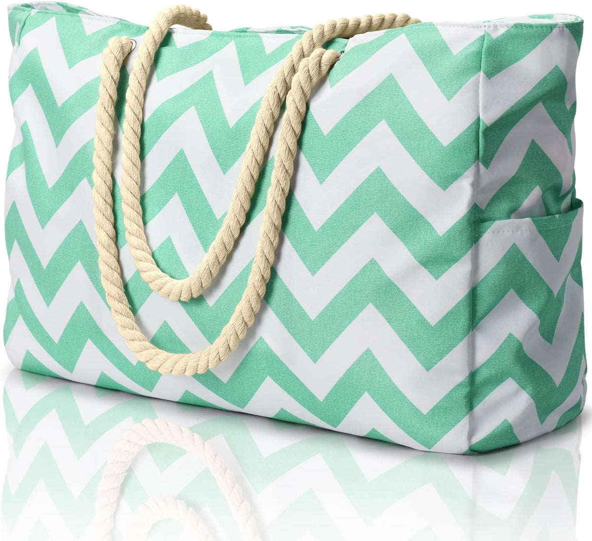 Large Waterproof Tote for Beach - Sandproof Pool and Travel Bag