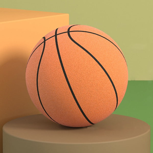 Quiet Indoor Basketball with Soft Bounce for Apartments, Kids' Rooms & Home Training | Silent Play