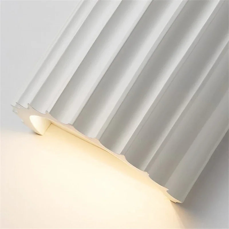 Nordic Modern | Wall Sconce Lighting with Sculptural Design & Ambient Glow | Contemporary Resin Wall Lamp for Stylish Home Décor