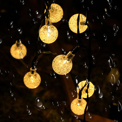 Solar-Powered Fairy Lights 30 Feet Automatic Dusk Sensor Waterproof LED Garden Décor for Patio Yard Pathway Landscaping Outdoor Illumination