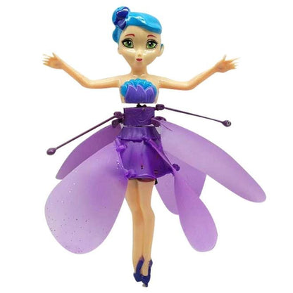 Flying Fairy Doll – Hand-Controlled Hovering Toy with Light-Up Wings for Girls & Boys – Interactive Flight Play