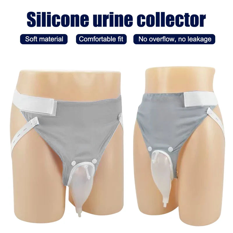 Comfort Fit | Adult Urine Collector with Silicone Cavity & Breathable Cotton Underwear | Leakproof Design for Secure Use