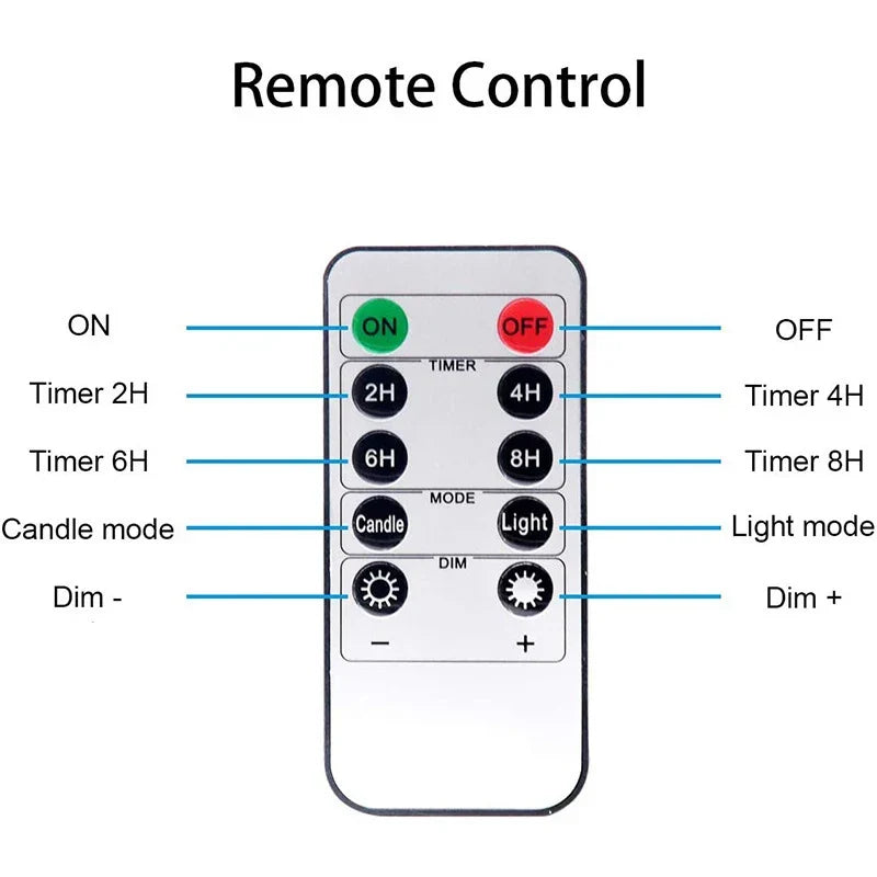 Battery-Operated LED Pillar Candles with Remote Timer Set of 3 Ivory Polypropylene 4-6 Inch Realistic Flicker Indoor Decor for Dining Room B