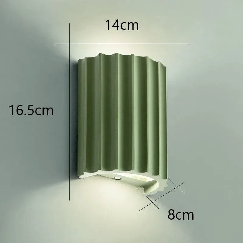 Nordic Modern | Wall Sconce Lighting with Sculptural Design & Ambient Glow | Contemporary Resin Wall Lamp for Stylish Home Décor