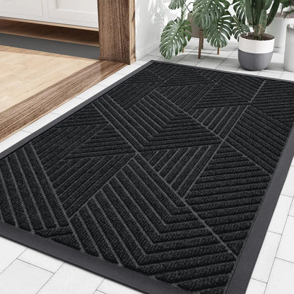 Entryway Rug Non-Slip Absorbent Indoor Outdoor Welcome Mat for Front Door Hallway Patio Garage Apartment Entrance Home Decor