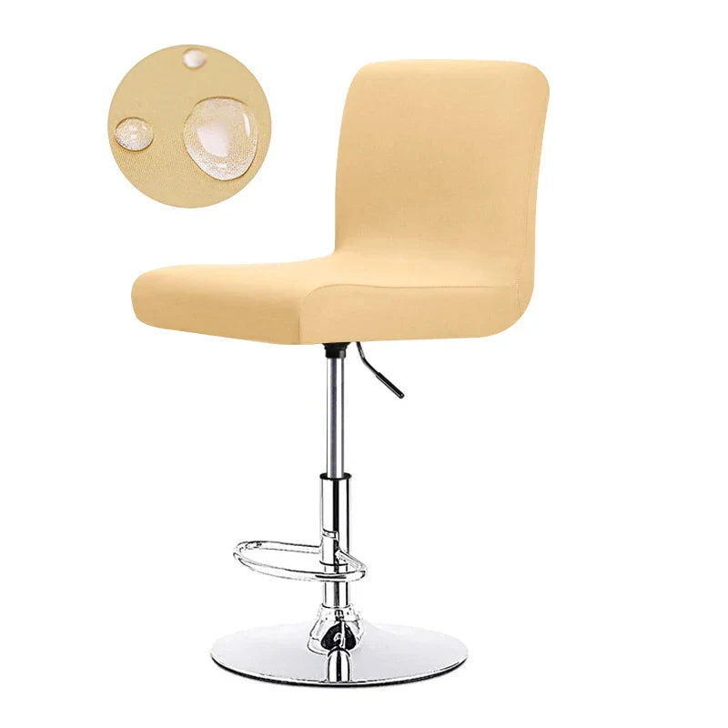 Stretch Bar Stool Cover | Universal Fit Chair Slipcover for Kitchen Counter Stools, Dining Room & Home Bar Seating Protection | Waterproof