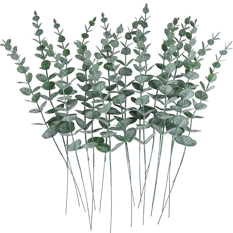 Artificial Greenery Sprigs for Vases & Centerpieces – Realistic Botanical Decor for Living Room, Wedding, Office