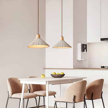 Cream Concrete Hanging Light Fixture 14 in Sculptural Kitchen Island Pendant Dome Lamp Hardwired Modern Farmhouse Dining Room Overhead Ceili