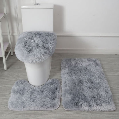 SOFTLAVO – Toilet Cover & Bath Mat Set Elegant Style