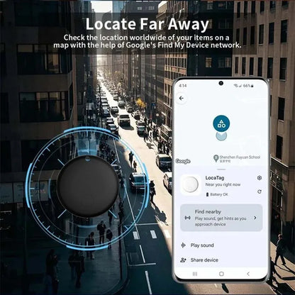 Pet Location Tracker with Reflective Collar for Dogs & Cats – Android Network Locator, Lightweight Waterproof Design, 8-10 Month Battery Lif