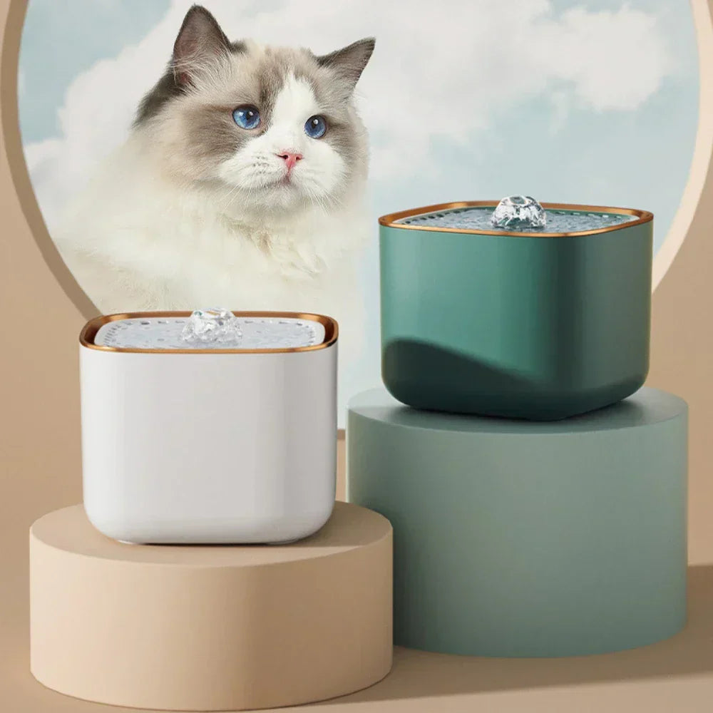 Cat Water Fountain, Dog Water Fountain with 3L Capacity, Ultra Quiet Pet Water Fountain with Adjustable Flow