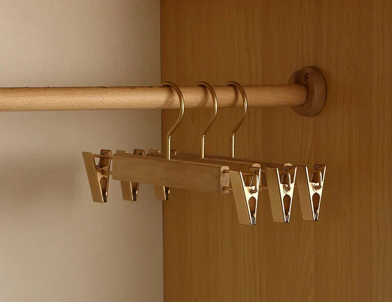 Premium Wood Suit Hangers with Pants Bar 1.6 in Wide Shoulder Support for Jackets Blazers Coats Closet Organization Heavy Duty Wooden Garmen
