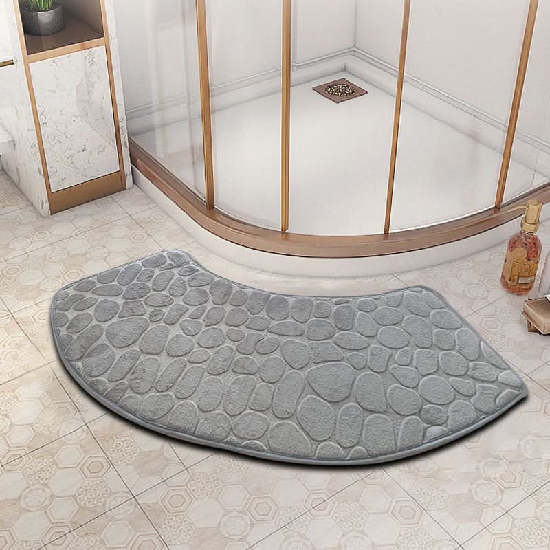 VELVOSTONE – 3D Non-Slip Velvet Bath Mat Quick-Dry Design
