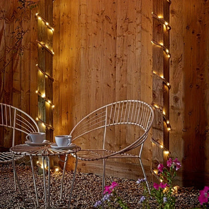 Solar-Powered LED Rope Light with Hemp Design 16.4 ft Waterproof Outdoor String Lights for Patio Garden Deck Yard Party Decor Dusk-to-Dawn S