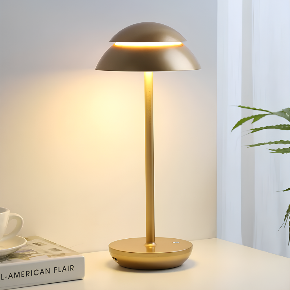 Scandinavian Minimalist | Cordless LED Table Lamp with Touch Dimming | Versatile Rechargeable Light for Cozy Spaces