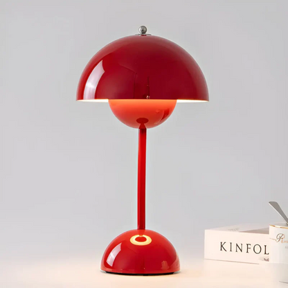 Cordless Table Lamps, Rechargeable Scandinavian Table Lamp with Adjustable Brightness, Metal Cordless Lamp for Outdoors